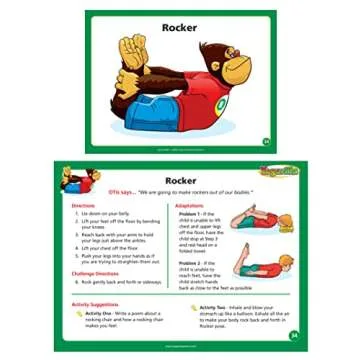 Yogarilla Yoga Cards | Fun Exercise Flash Cards for Kids