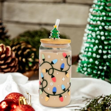 Christmas Color-Changing Glass Cup for Joyful Sips