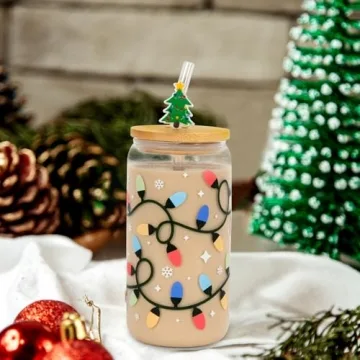 Christmas Color-Changing Glass Cup for Joyful Sips