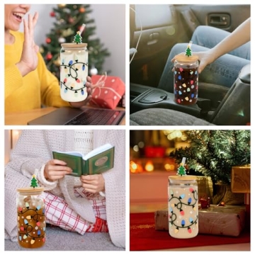 Christmas Color-Changing Glass Cup for Joyful Sips