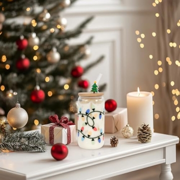 Christmas Color-Changing Glass Cup for Joyful Sips