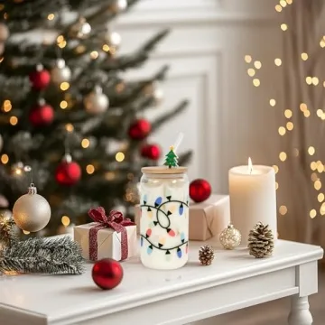 Christmas Color-Changing Glass Cup for Joyful Sips