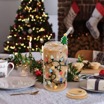 Christmas Color-Changing Glass Cup for Joyful Sips