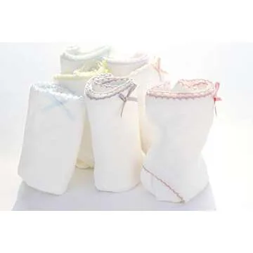 benetia Girls Underwear Toddler Briefs Cotton White 6-Pack Size 4t 5t