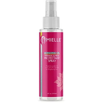 Mielle Mongongo Oil Thermal & Heat Protectant Spray, Protects Hair from Heat Damage, Intense Heat De...