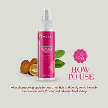 Mielle Mongongo Oil Thermal Heat Protectant Spray 4 oz
