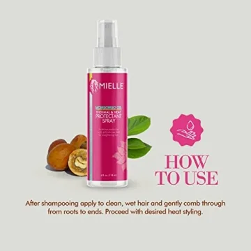 Mielle Mongongo Oil Thermal Heat Protectant Spray 4 oz