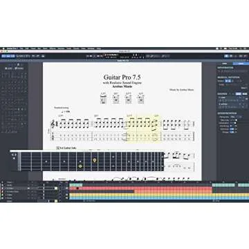 Guitar Pro 7.5 - Tablature and Notation Editor, Score Player, Guitar Amp and FX Software