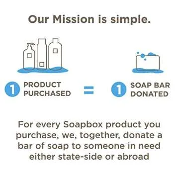 Soapbox Soap Bar Shampoo, 3.1oz Travel and Eco Friendly Hair Cleanser with Activated Charcoal. Vegan, Sulfate, Paraben, Cruelty & Silicone Free, Color Safe & Low Plastic