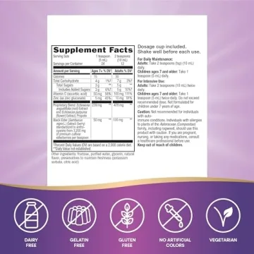 Nature's Way Sambucus Immune Syrup for Daily Health Support