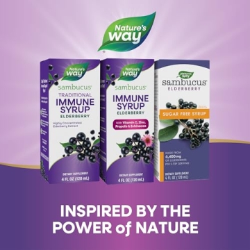 Nature's Way Sambucus Immune Syrup for Daily Health Support