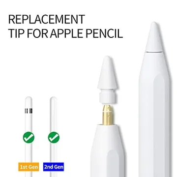 Apple Pencil Replacement Tips - Durable 4 Pack for Artists