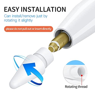 Apple Pencil Replacement Tips - Durable 4 Pack for Artists