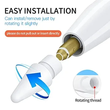 Apple Pencil Replacement Tips - Durable 4 Pack for Artists