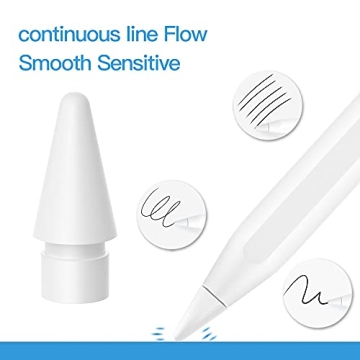Apple Pencil Replacement Tips - Durable 4 Pack for Artists