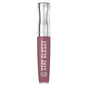 Rimmel Stay Glossy Lip Gloss - Non-Sticky and Lightweight Formula for Lip Color and Shine - 290 Date...