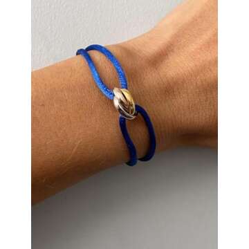 TRINITY BRACELET - 3 TONE (Gold Filled - Sterling Silver) Designer, high-end fashion, UNISEX, Statem...