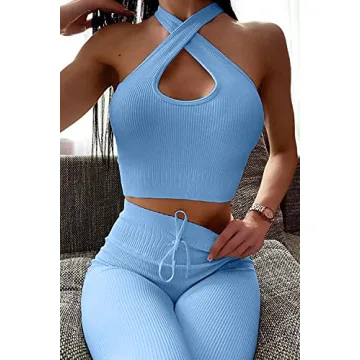 Stylish QINSEN Women Workout 2 Piece Set with Support