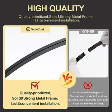 FookChak Black 6-Light Chandelier for Kitchen and Living Room