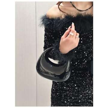 Trendy GSYPS Acrylic Handbags Cute Clutch for Parties and Evenings