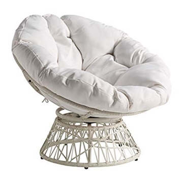 OSP Home Furnishings Wicker Papasan Chair for Ultimate Comfort