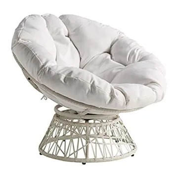 OSP Home Furnishings Wicker Papasan Chair for Ultimate Comfort