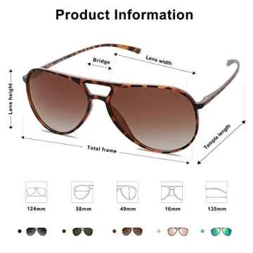 Stylish SOJOS Polarized Sunglasses for Men Women