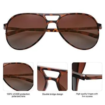 Stylish SOJOS Polarized Sunglasses for Men Women