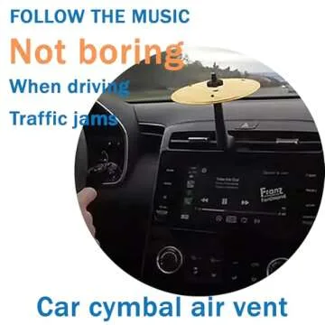 Car Cymbal Air Vent - Interactive Drum for Your Commute