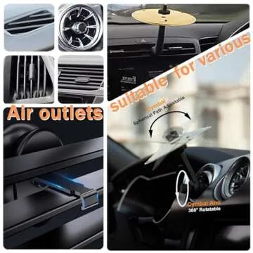 Car Cymbal Air Vent - Fun Music Accessory for Drivers