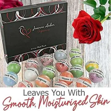 Bulk Bath Bomb Gift Set-Set of 20 Bath Bombs infused with Premium Essential Oils & Moisturizing Shea Butter. Natural Organic Spa Bath Bombs for Women & Men! Double Pack Bath Bombs Individually Wrapped