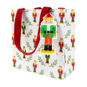 Caspari Little Nutcracker Gift Bags for Festive Gifting