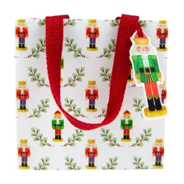 Caspari Little Nutcracker Gift Bags for Festive Gifting