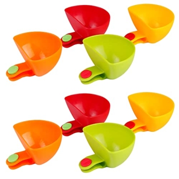 Guyuyii 8 Pcs Chip and Dip Bowl Set - Colorful Dip Clip for Parties and Snacks - Versatile Dip Clip ...