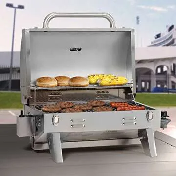 Masterbuilt 205 Stainless Steel Gas Grill Portable Grill