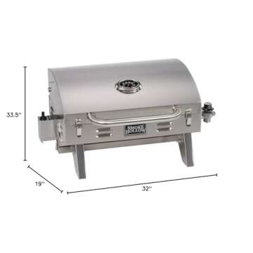 Masterbuilt 205 Stainless Steel Gas Grill, Tabletop (Old Version)