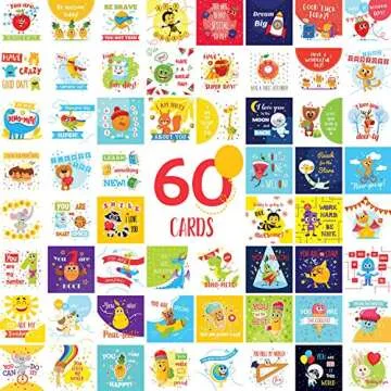 Inspiring Lunch Box Notes for Kids - 60 Motivational Cards