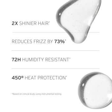 Fekkai Brilliant Gloss Glass Hair Anti-Frizz Oil Serum - 3.4 oz - Shiny, Glossy, Hydration, and Heat Protection - Salon Grade, EWG Compliant, Vegan & Cruelty Free