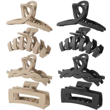 Stylish Large Claw Clips for Thick Hair, Strong Hold