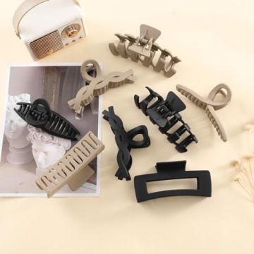 Stylish Large Claw Clips for Thick Hair, Strong Hold