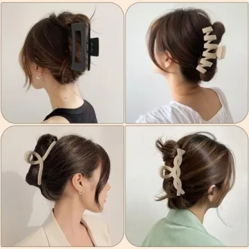 Stylish Large Claw Clips for Thick Hair, Strong Hold