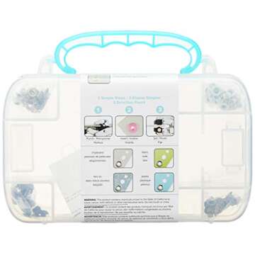 Crop-A-Dile Case & 100 Eyelets for Easy Crafting Storage