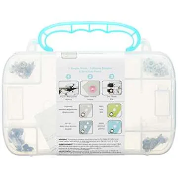 Crop-A-Dile Case & 100 Eyelets for Easy Crafting Storage