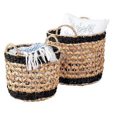 Honey-Can-Do Decorative Wicker Baskets Set of 2