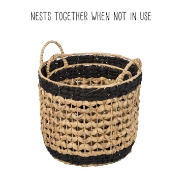Honey-Can-Do Decorative Wicker Baskets Set of 2