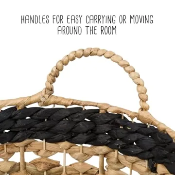 Honey-Can-Do Decorative Wicker Baskets Set of 2