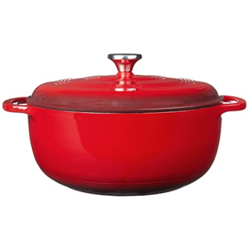 Lodge 7.5 Quart Enameled Cast Iron Dutch Oven | Perfect for All Cooking
