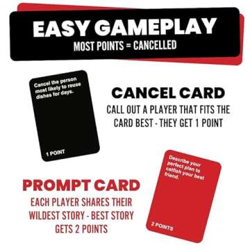 Cancelled Party Game - 350 Hilarious Cards for Adults