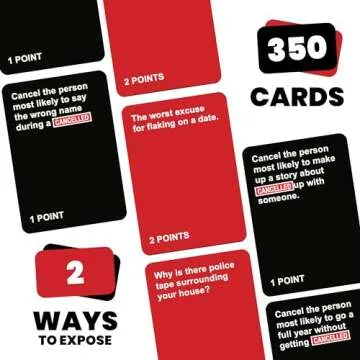 Cancelled Party Game - 350 Hilarious Cards for Adults