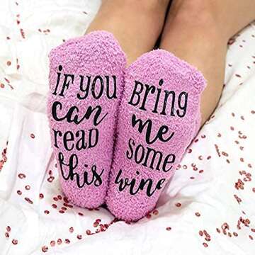 Wine Tumbler Gift Basket Set for Women - Unique Birthday or Christmas Gifts for Wine Lovers, Best Friend, Secret Santa, Boss Day, Includes Funny Insulated Wine Glass, Cozy Socks, Stoppers